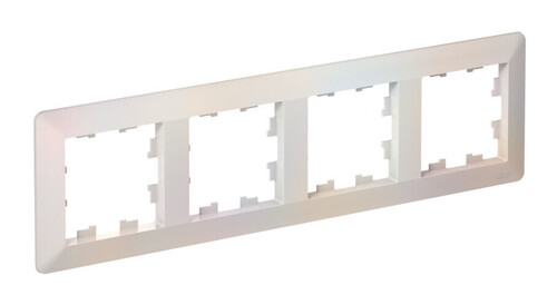 Рамка 4 поста Systeme Electric ATLASDESIGN AIR, жемчуг