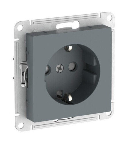 Systeme Electric AtlasDesign Грифель Розетка с заземлением со шторками, 16А, мех., быстрозажим. клем.
