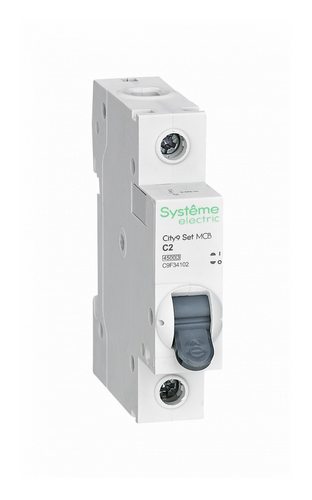 Systeme Electric City9 Set Автоматический выключатель C 2A 1P 4,5kA