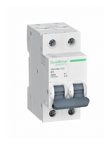 Systeme Electric City9 Set Автоматический выключатель C 1A 2P 4,5kA