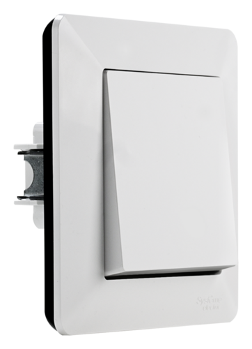 Systeme Electric AtlasDesign Air Белый/дымчатый черный Рамка 1-ая