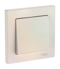 Systeme Electric AtlasDesign Жемчуг Выключатель 1-клавишный, сх.1, 10АХ, в сборе, быстрозажим. клем.