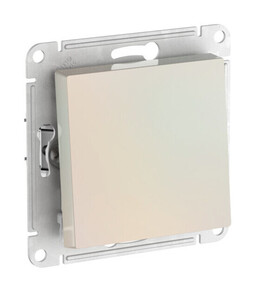 Systeme Electric AtlasDesign Жемчуг Выключатель 1-клавишный, сх.1, 10АХ, мех., быстрозажим. клем.