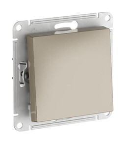 Systeme Electric AtlasDesign Шампань Выключатель 1-клавишный, сх.1, 10АХ, мех., быстрозажим. клем.