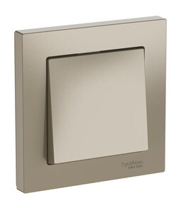 Systeme Electric AtlasDesign Шампань Выключатель 1-клавишный, сх.1, 10АХ, в сборе, быстрозажим. клем.