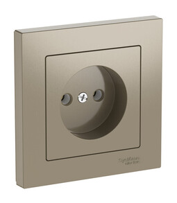 Systeme Electric AtlasDesign Шампань Розетка без заземления, 16А, в сборе, быстрозажим. клем.