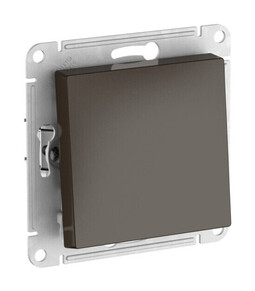 Systeme Electric AtlasDesign Мокко Переключатель 1-клавишный, сх.6, 10АХ, мех., быстрозажим. клем.