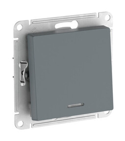 Systeme Electric AtlasDesign Грифель Выключатель 1-клавишный с подсвет.,сх.1а, 10АХ, мех., быстрозажим. клем.