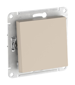 Systeme Electric AtlasDesign Песочный Выключатель с самовозвратом, сх.1, 10АХ, мех., быстрозажим. клем.