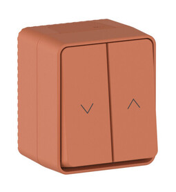 Systeme Electric Atlas Design Profi54 Наруж Терракотовый Выключатель 2-клавишный для жалюзи, 2хсх.4