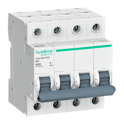 Systeme Electric City9 Set Автоматический выключатель C 4A 4P 6kA