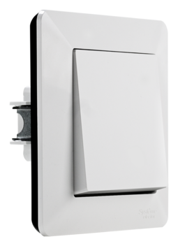 Systeme Electric AtlasDesign Air Белый/дымчатый черный Рамка 1-ая